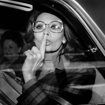 Sophia Loren In A Car