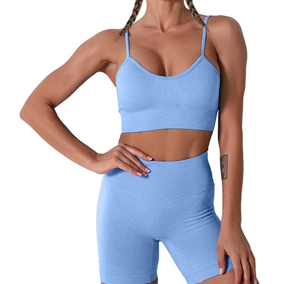 Seamless Sports Bra and Shorts Set