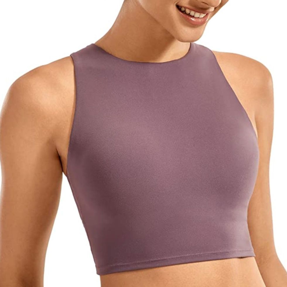 High Neck Longline Sports Bra