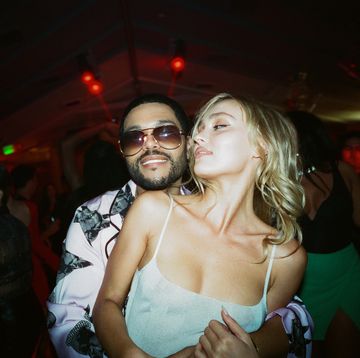 abel the weekend tesfaye dancing with lily rose depp in episode 1 of the idol