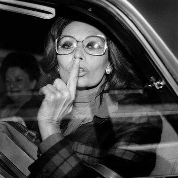 Sophia Loren In A Car