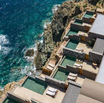 hotels with private pools greece