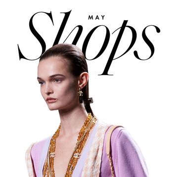 may shop elle magazine chanel tweed sandal isabel marant saint laurent polka dot blouse loro piana bag